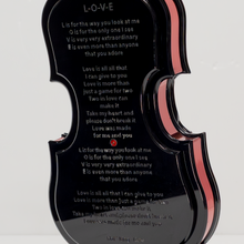 Charger l&#39;image dans la galerie, VIOLON LOVE BLACK AND RED

