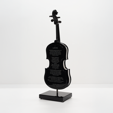 Charger l&#39;image dans la galerie, VIOLON LOVE ROUGE ET NOIR
