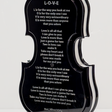 Charger l&#39;image dans la galerie, VIOLON LOVE ROUGE ET NOIR
