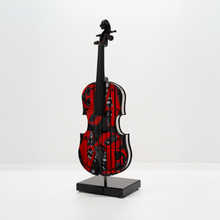 Charger l&#39;image dans la galerie, VIOLON LOVE ROUGE ET NOIR
