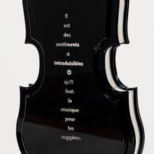 Charger l&#39;image dans la galerie, VIOLON SKULL &amp; BUTTERFLY BLUE SWAROWSKI
